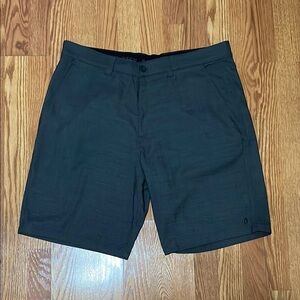 Men's Dark Grey Plaid Shorts